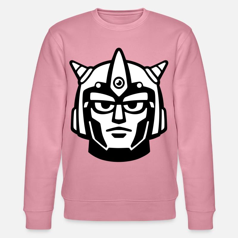 Doomforge Roboter Gesichtshelm - Stanley/Stella Unisex Bio-Sweatshirt CHANGER  - Lila Traum