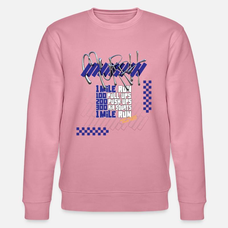 Murph Hero WOD CrossTraining Lichtgrafik-Version - Stanley/Stella Unisex Bio-Sweatshirt CHANGER  - Lila Traum