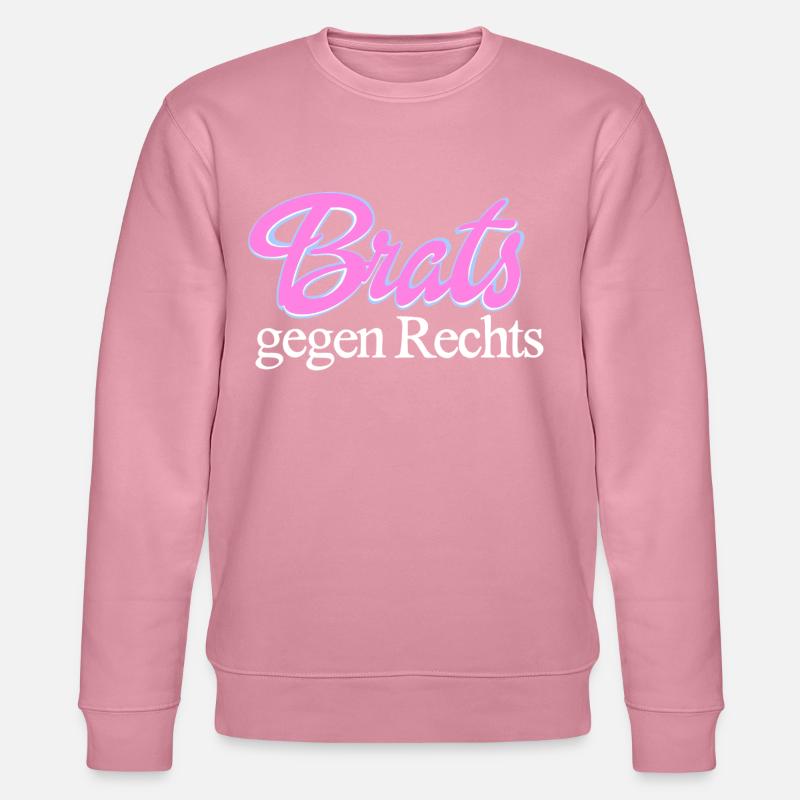 Brats gegen Rechts – Aktivismus-Statement - Stanley/Stella Unisex Bio-Sweatshirt CHANGER - Lila Traum