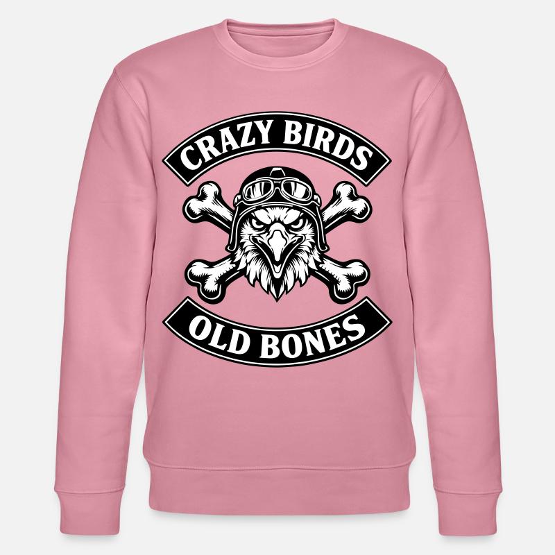 Crazy Birds - Old Bones - Stanley/Stella Unisex Bio-Sweatshirt CHANGER  - Lila Traum