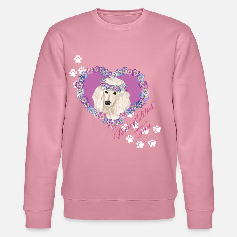 Resting B!tch Face Poodle - Stanley/Stella CHANGER Unisex Organic Sweatshirt - lilac dream