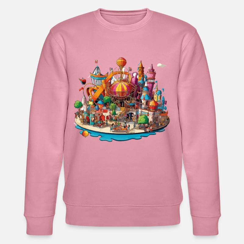Farbenfrohe Freizeitinsel - Stanley/Stella Unisex Bio-Sweatshirt CHANGER  - Lila Traum