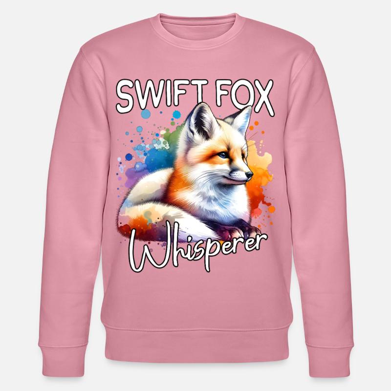 Swiftfuchs Flüsterer - Stanley/Stella Unisex Bio-Sweatshirt CHANGER  - Lila Traum