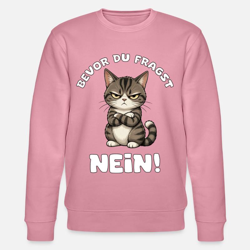 Bevor du fragst Katze - Stanley/Stella Unisex Bio-Sweatshirt CHANGER - Lila Traum