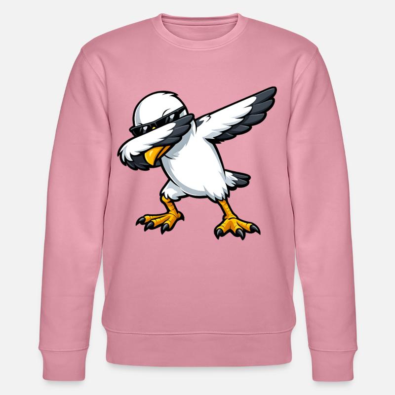 Dabbing Möwe - Stanley/Stella Unisex Bio-Sweatshirt CHANGER  - Lila Traum
