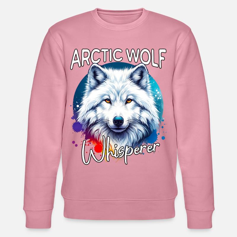 Polarwolf Flüsterer - Stanley/Stella Unisex Bio-Sweatshirt CHANGER - Lila Traum