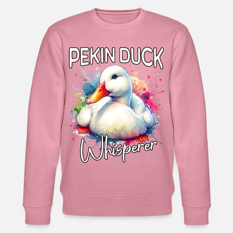 Pekingente Flüsterer - Stanley/Stella Unisex Bio-Sweatshirt CHANGER  - Lila Traum