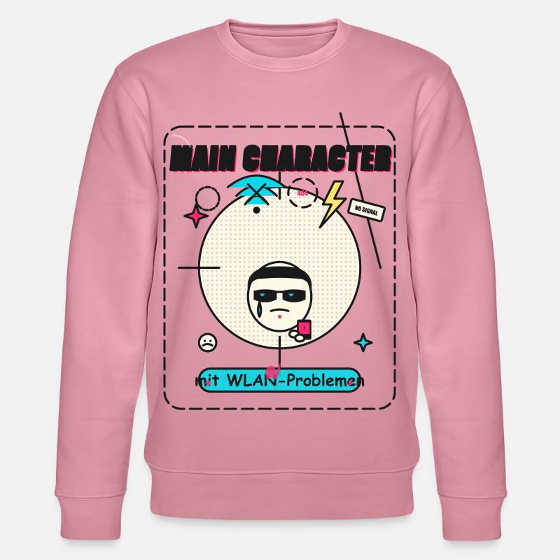 MAIN CHARACTER MIT WLAN PROBLEME - Stanley/Stella Unisex Bio-Sweatshirt CHANGER  - Lila Traum