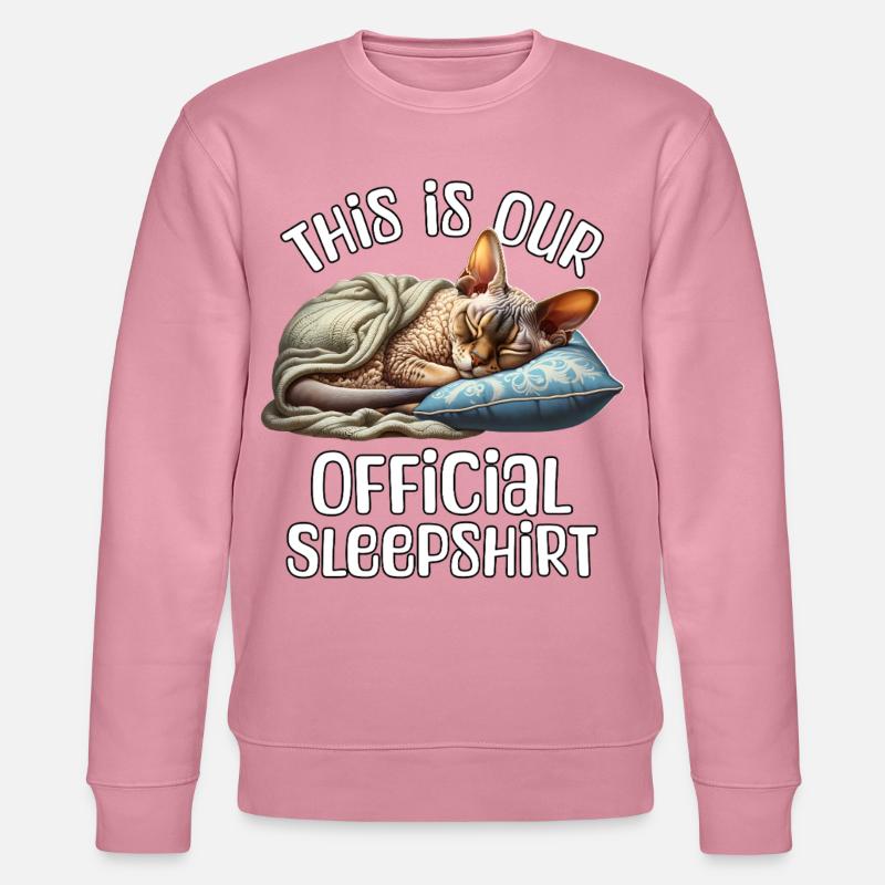 Devon Rex Schlafshirt - Stanley/Stella Unisex Bio-Sweatshirt CHANGER - Lila Traum