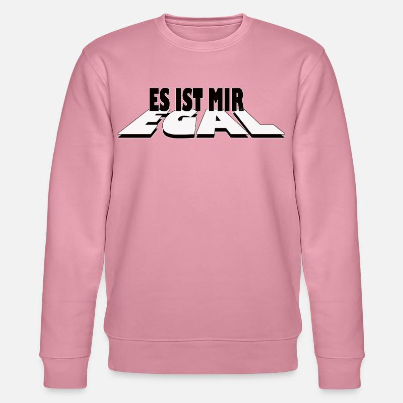 Es ist mir egal - Statement Design - Stanley/Stella Unisex Bio-Sweatshirt CHANGER  - Lila Traum