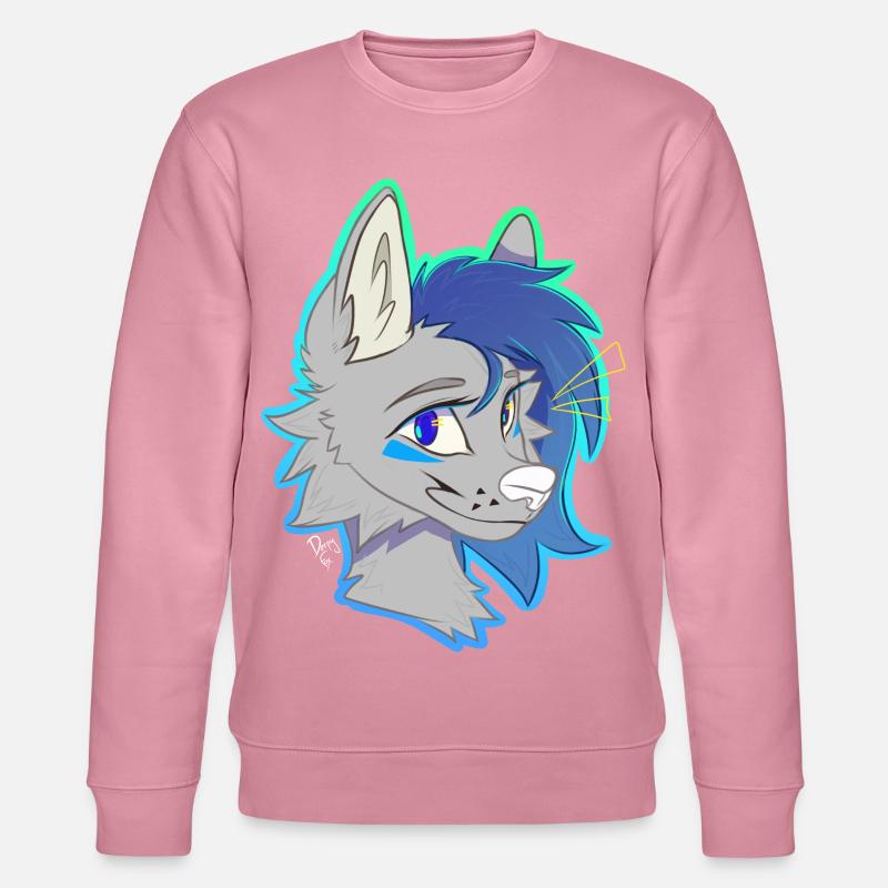 Windspiel, die Wölfin (von Derpy Fox) - Stanley/Stella Unisex Bio-Sweatshirt CHANGER  - Lila Traum