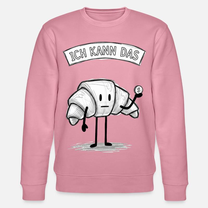 Ich Kann Das Croissant Held - Stanley/Stella Unisex Bio-Sweatshirt CHANGER  - Lila Traum