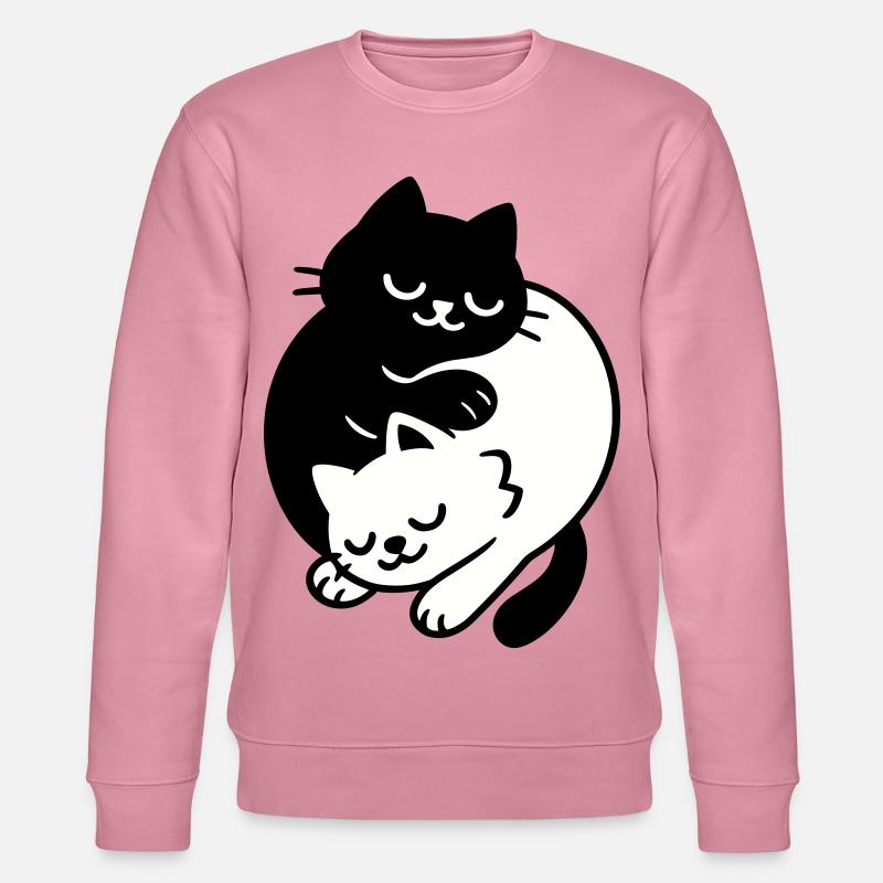 Chats Ying-Yang #2 - Sweat bio CHANGER Stanley/Stella Unisexe - lilas onirique
