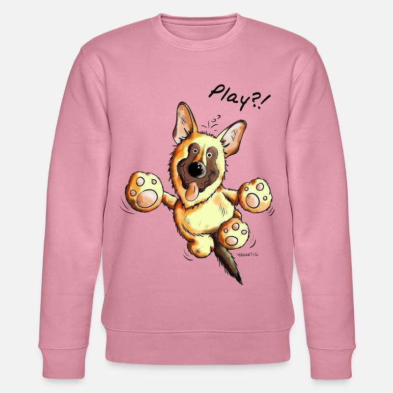 Schäferhund Play - Deutscher Schäferhund - Hund - Stanley/Stella Unisex Bio-Sweatshirt CHANGER  - Lila Traum