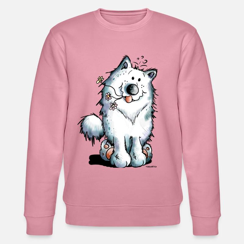 Knuffiger Samojede - Stanley/Stella Unisex Bio-Sweatshirt CHANGER  - Lila Traum