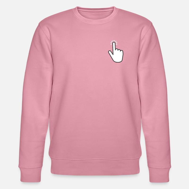 tap it hand click - Stanley/Stella Unisex Bio-Sweatshirt CHANGER  - Lila Traum