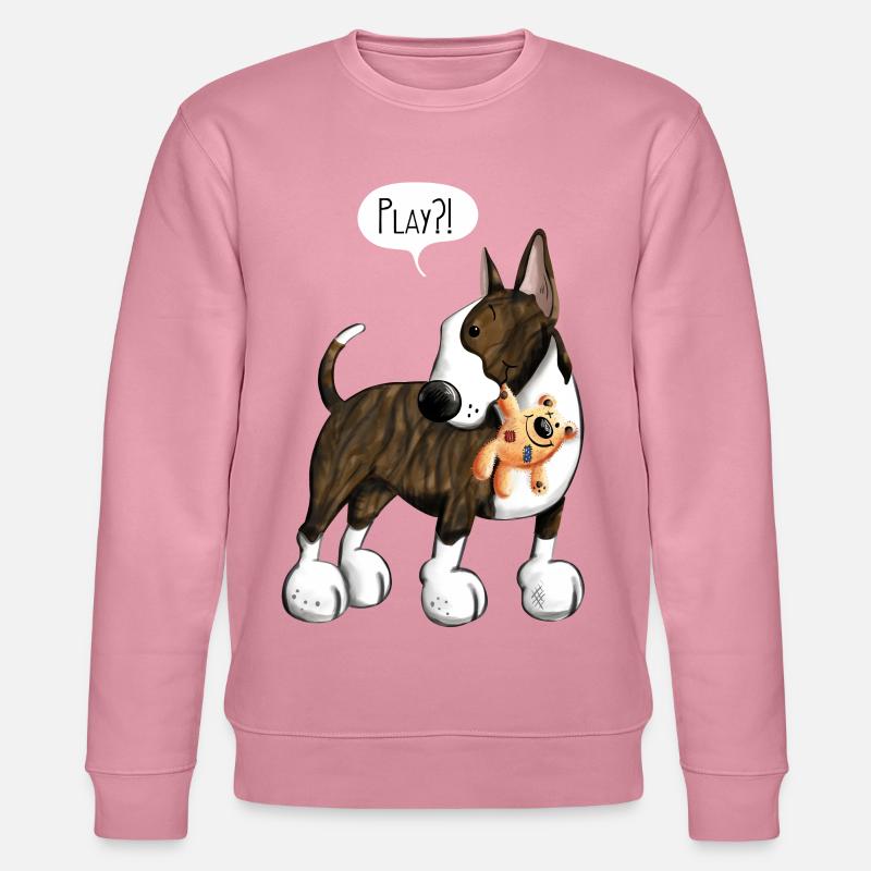Bullterrier Play - Stanley/Stella Unisex Bio-Sweatshirt CHANGER  - Lila Traum