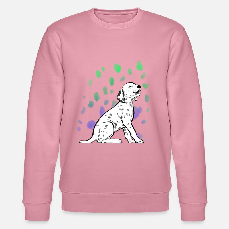 Dalmatiner Welpe - Stanley/Stella Unisex Bio-Sweatshirt CHANGER  - Lila Traum