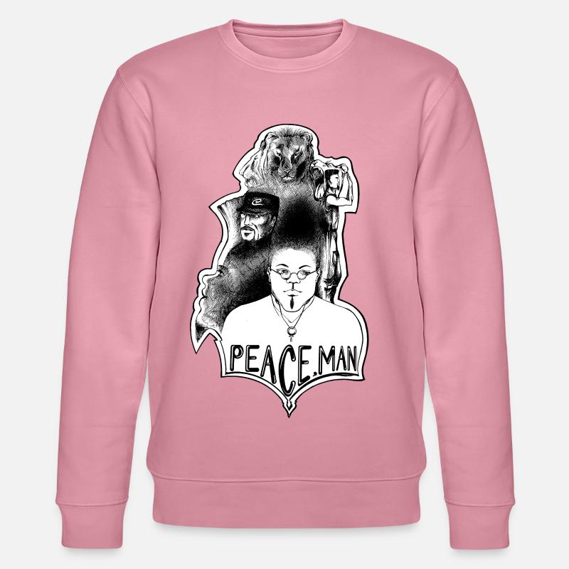 Friedensmann: Gesicht und Löwe - Stanley/Stella Unisex Bio-Sweatshirt CHANGER  - Lila Traum