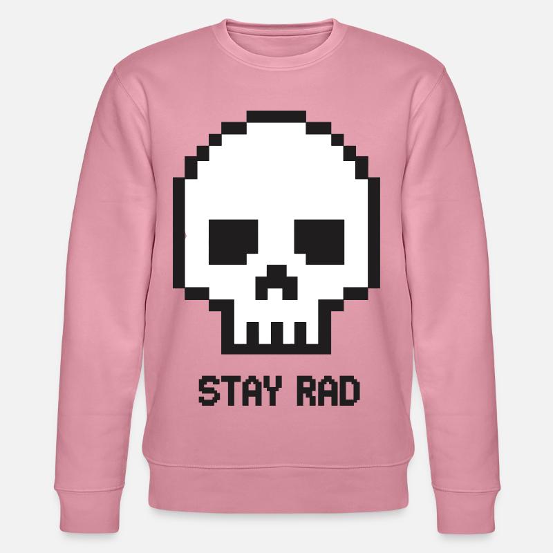 Roue de maintien du Pixel Skull - Sweat bio CHANGER Stanley/Stella Unisexe - lilas onirique