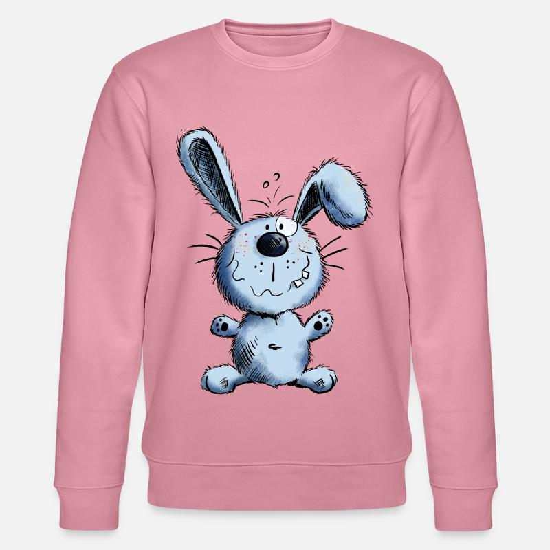 Kleiner Hoppelhase - Stanley/Stella Unisex Bio-Sweatshirt CHANGER  - Lila Traum