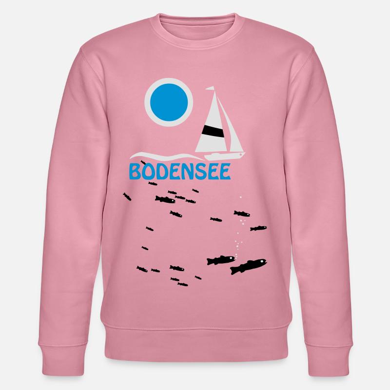 Bodensee - Felchen T-Shirt - Stanley/Stella Unisex Bio-Sweatshirt CHANGER  - Lila Traum
