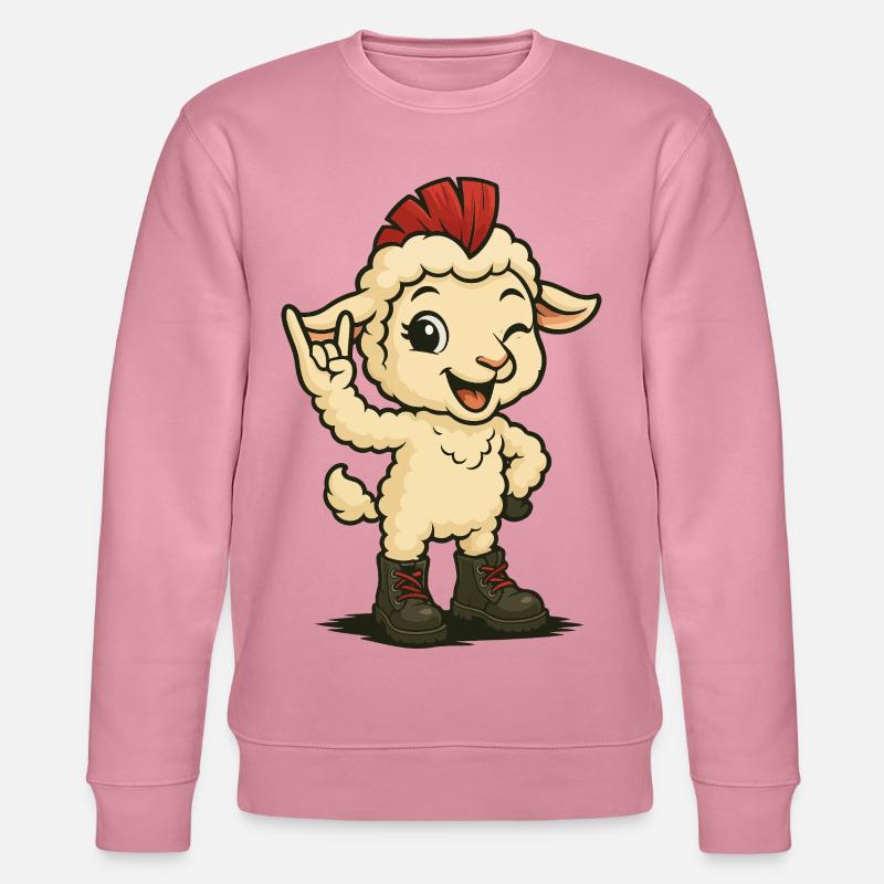 Punk Rock Lamb - Stanley/Stella Unisex Bio-Sweatshirt CHANGER  - Lila Traum