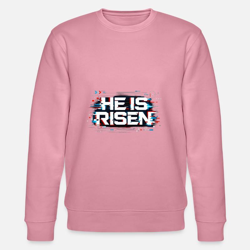 He is Risen - Stanley/Stella Unisex Bio-Sweatshirt CHANGER  - Lila Traum