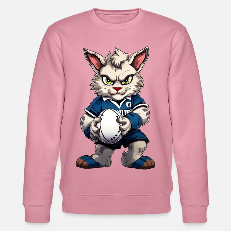 Rugby Cat - Stanley/Stella Unisex Bio-Sweatshirt CHANGER  - Lila Traum