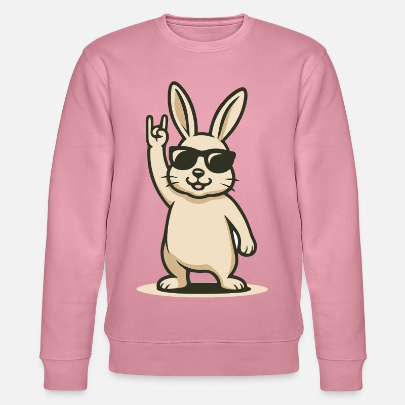 Rock'n'Hoppel - Stanley/Stella Unisex Bio-Sweatshirt CHANGER  - Lila Traum