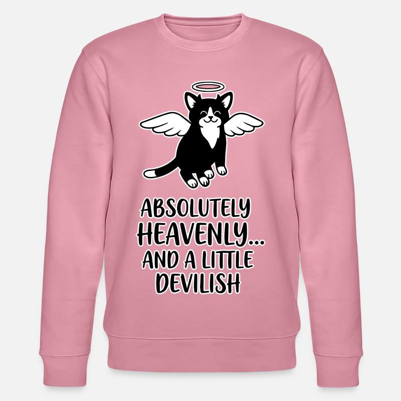 Ailes de chat ange céleste - Sweat bio CHANGER Stanley/Stella Unisexe - lilas onirique