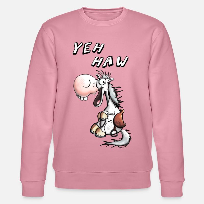 Yeh Haw Pferdchen - Stanley/Stella Unisex Bio-Sweatshirt CHANGER  - Lila Traum