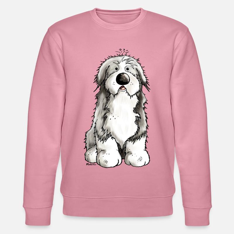 Niedlicher Bearded Collie - Hund - Stanley/Stella Unisex Bio-Sweatshirt CHANGER  - Lila Traum