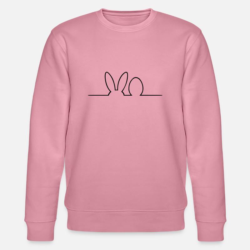Ostern Silhouette - Stanley/Stella Unisex Bio-Sweatshirt CHANGER - Lila Traum