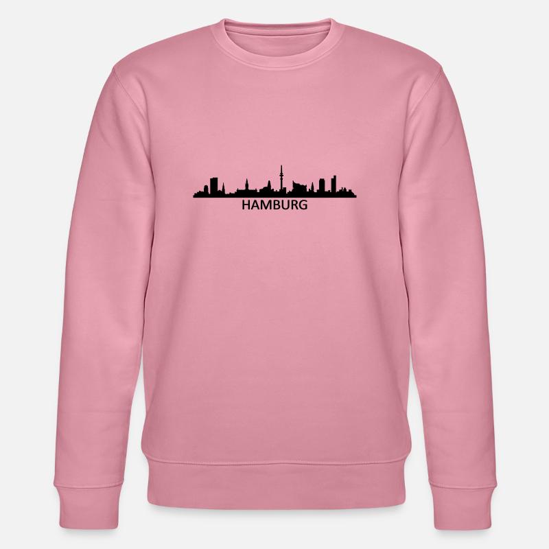 Skyline Hamburg Name - Stanley/Stella Unisex Bio-Sweatshirt CHANGER  - Lila Traum