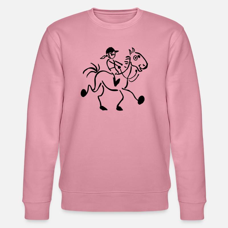 Reiten - Stanley/Stella Unisex Bio-Sweatshirt CHANGER - Lila Traum