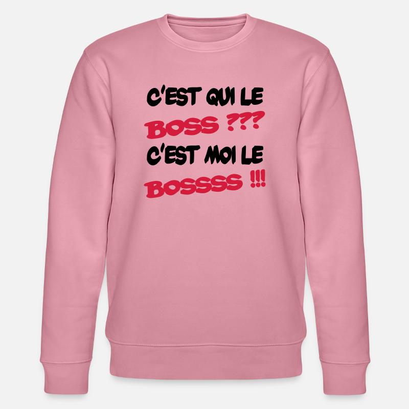 C'est qui le boss ? - Sweat bio CHANGER Stanley/Stella Unisexe - lilas onirique