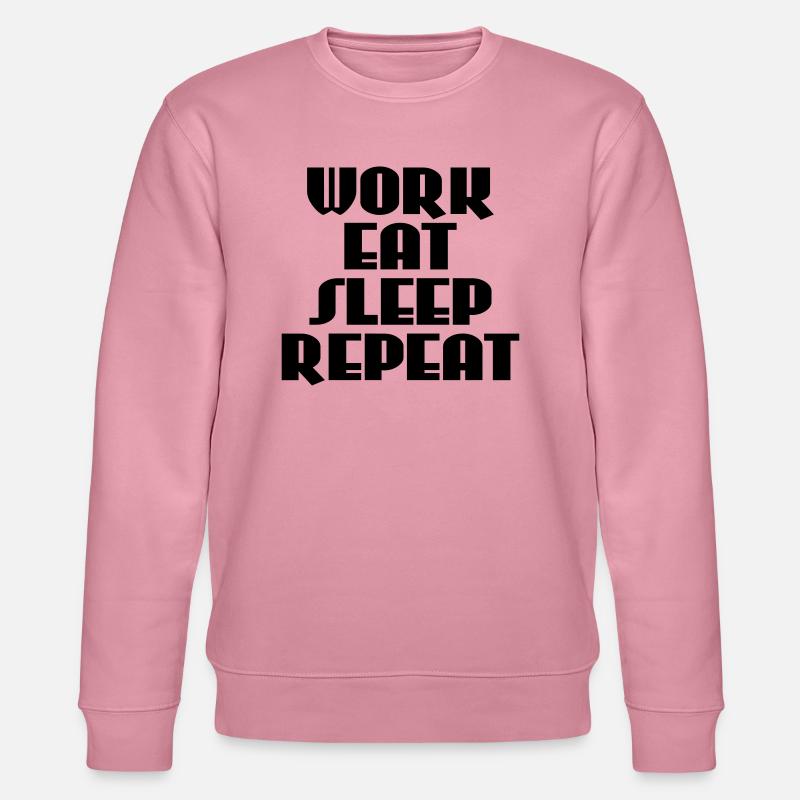 Work, eat, sleep, repeat - Stanley/Stella Unisex Bio-Sweatshirt CHANGER - Lila Traum