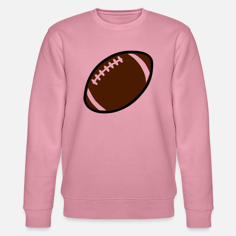Rugby-Ball oder Fußball americain712 - Stanley/Stella Unisex Bio-Sweatshirt CHANGER  - Lila Traum