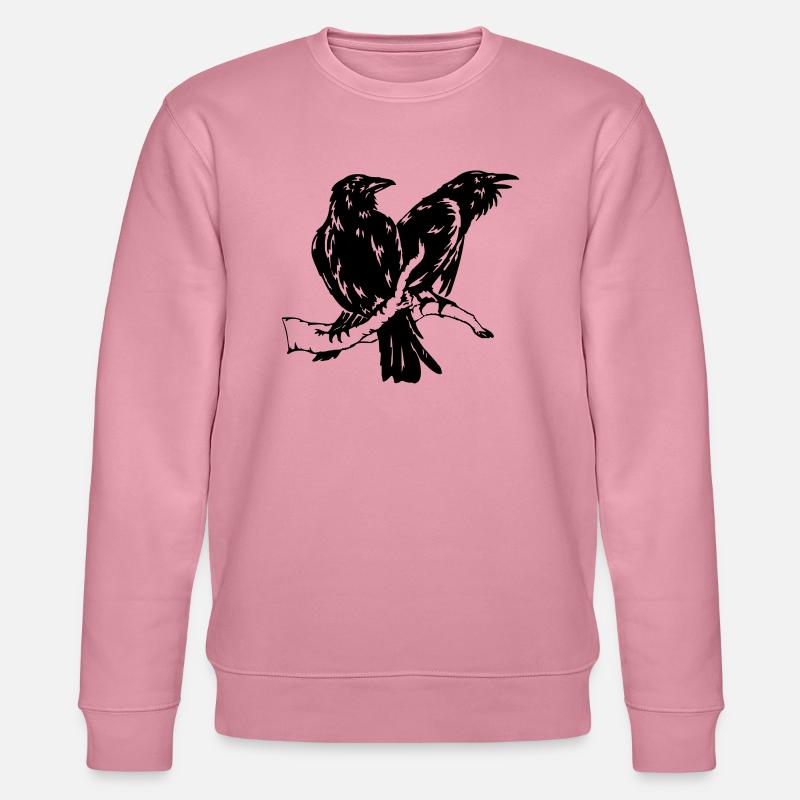 Hugin und Munin 01 - Stanley/Stella Unisex Bio-Sweatshirt CHANGER  - Lila Traum