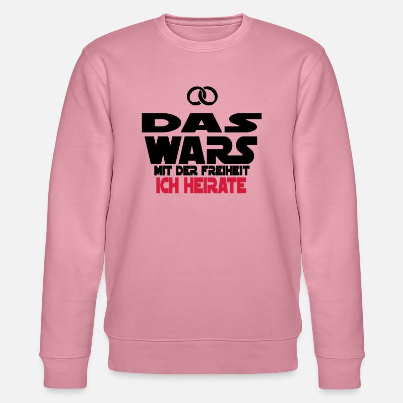 das wars ich heirate - Stanley/Stella Unisex Bio-Sweatshirt CHANGER  - Lila Traum