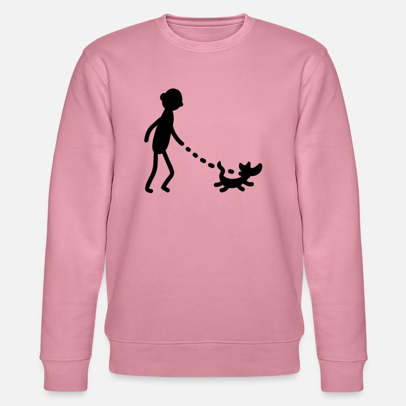 Gassi gehen Hund - Stanley/Stella Unisex Bio-Sweatshirt CHANGER  - Lila Traum