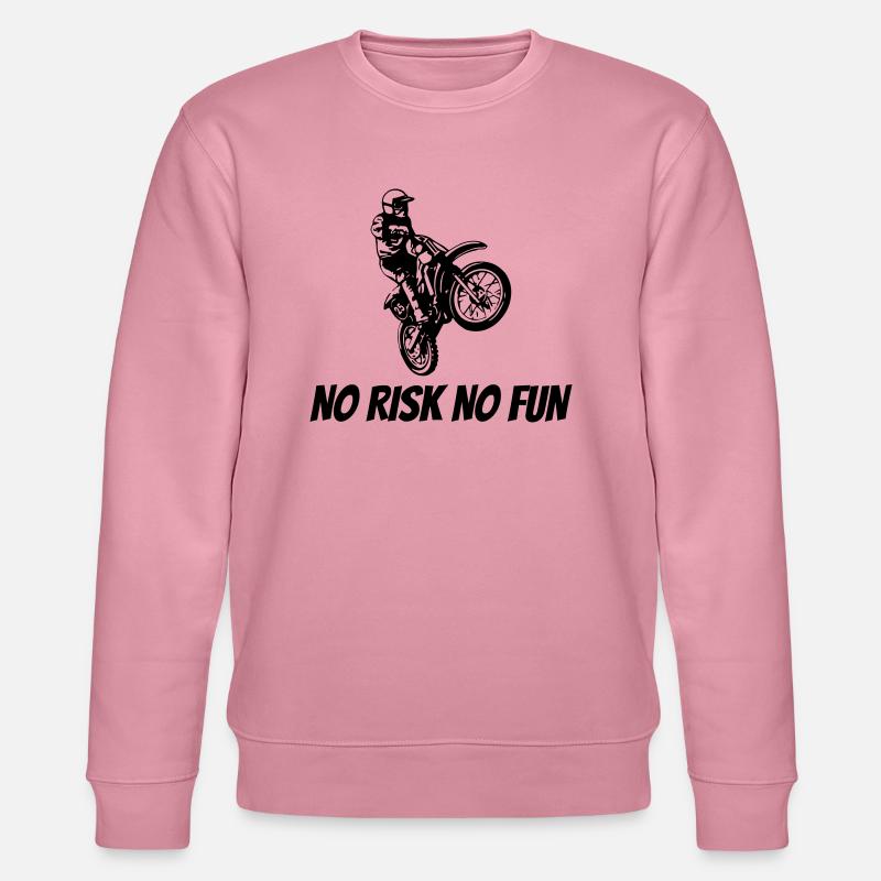 NO RISK NO FUN - Stanley/Stella Unisex Bio-Sweatshirt CHANGER  - Lila Traum