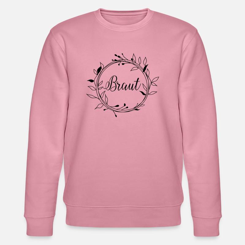 braut_wreath - Stanley/Stella Unisex Bio-Sweatshirt CHANGER  - Lila Traum