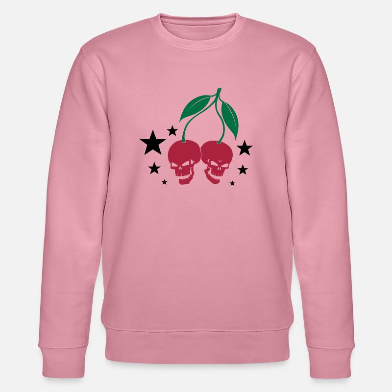 Cherry Skulls - Stanley/Stella Unisex Bio-Sweatshirt CHANGER  - Lila Traum