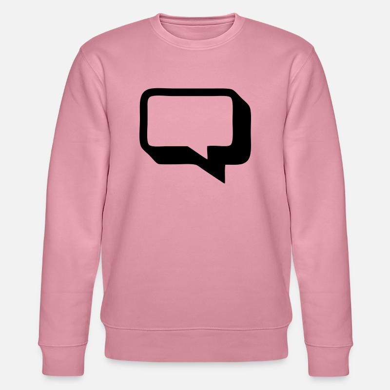3D speech bubble 1färbig - Stanley/Stella CHANGER Unisex Organic Sweatshirt - lilac dream