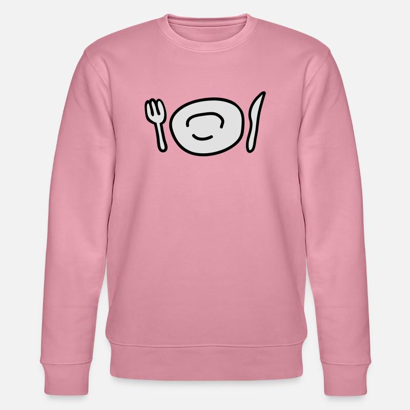 teller_und_besteck_2c - Sweat bio CHANGER Stanley/Stella Unisexe - lilas onirique