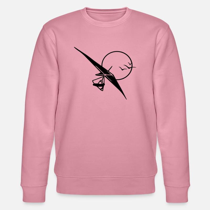 drachenflieger_mit_sonne - Stanley/Stella Unisex Bio-Sweatshirt CHANGER  - Lila Traum