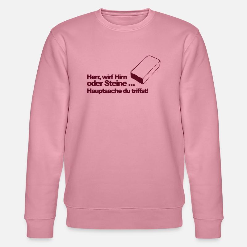 Hirn oder Steine (md) - Stanley/Stella Unisex Bio-Sweatshirt CHANGER  - Lila Traum