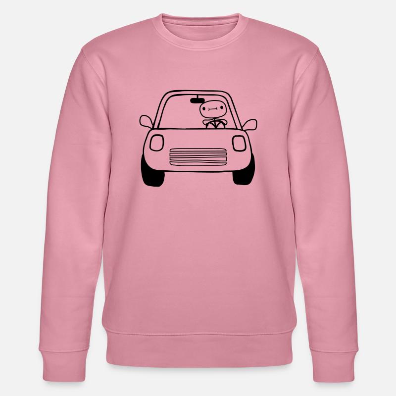 Auto Fahrer Comic - Stanley/Stella Unisex Bio-Sweatshirt CHANGER  - Lila Traum